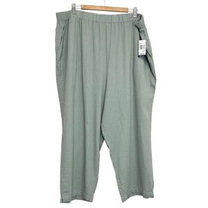 NWT Angels Linen Blend Pull On Pant